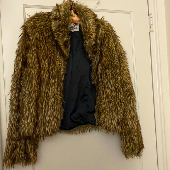 L'AFFAIRE Jackets & Blazers - l'affaire brown faux fur jacket  size: m